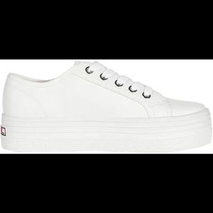 Steve Madden White Platform Sneakers